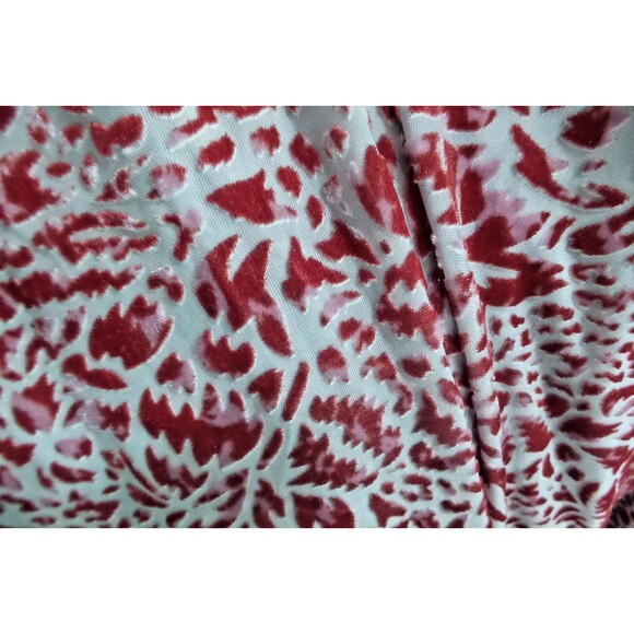 Free People We The Free Teddy Velvet Leopard Burnout Tee Raspberry Red Size S - Picture 10 of 11